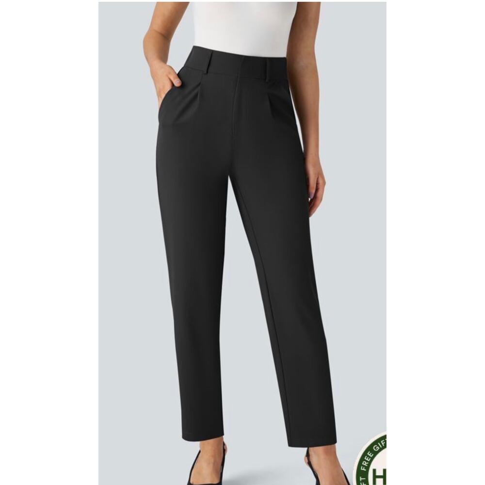 Halara High Waisted Pocket Solid Work Tapered Pan… - image 1